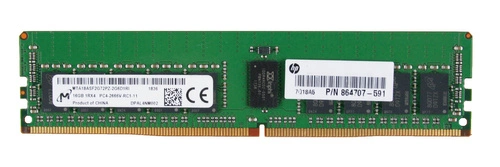 Memoria RAM 1x 16GB Micron ECC REGISTERED DDR4 1Rx4 2666MHz PC4-21300 RDIMM | MTA18ASF2G72PZ-2G6