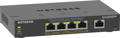 Interruttore Netgear GS305EPP-100PES 5x 1Gb 120 W PoE+