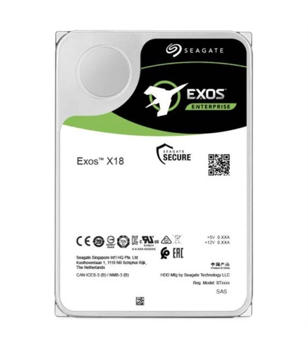 Disco rigido Seagate Exos X18 3.5'' HDD 18TB 7200RPM SAS 12Gb/s 256MB | ST18000NM004J-RCF