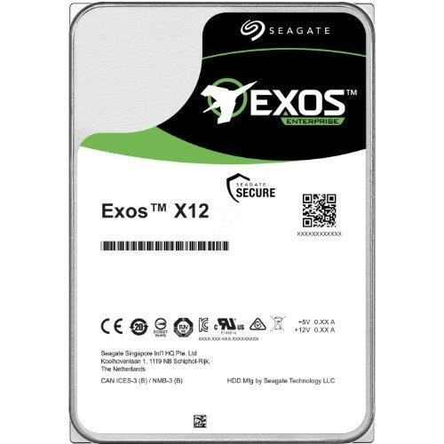 Disco rigido Seagate Exos X12 3.5'' HDD 12TB 7200RPM SATA 6Gb/s 256MB | ST12000NM0007