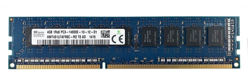 Memoria RAM 1x 4GB Hynix ECC UNBUFFERED DDR3 1866MHz PC3-14900 UDIMM | HMT451U7AFR8C-RD