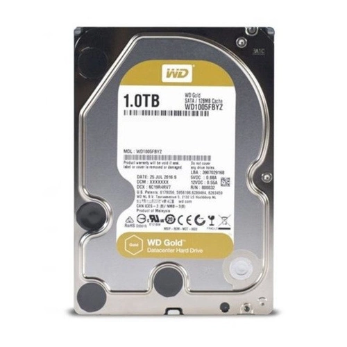 Disco rigido Western Digital GOLD 3.5'' HDD 1TB 7200RPM SATA 6Gb/s 128MB | WD1005FBYZ