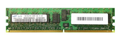 Memoria RAM 1x 2GB Samsung ECC REGISTERED DDR2 800MHz PC2-6400 RDIMM | M393T5660QZA-CE7Q0