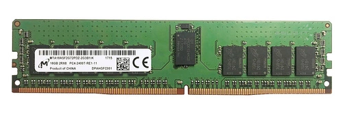 Memoria RAM 1x 16GB Micron ECC REGISTERED DDR4 2400MHz PC4-19200 RDIMM | MTA18ASF2G72PDZ-2G3