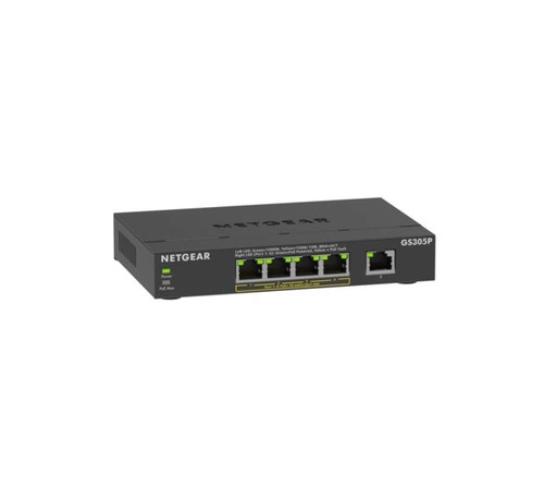 Interruttore Netgear GS305P-300EUS 5x 1Gb 63 W PoE+