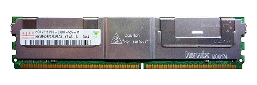 Memoria RAM 1x 2GB Hynix FULLY BUFFERED DDR2 667MHz PC2-5300 FBDIMM | HYMP125L72CP8D5-Y5