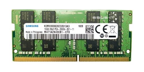 Memoria RAM 1x 16GB Samsung SO-DIMM DDR4 2666MHz PC4-21300 | M471A2K43CB1-CTD