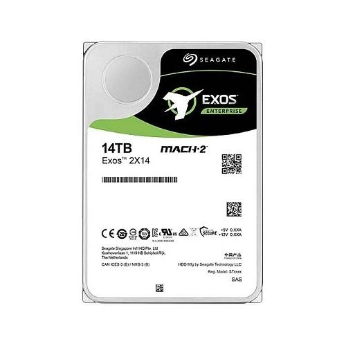 Disco rigido Seagate Exos 2X14 3.5'' HDD 14TB 7200RPM SAS 12Gb/s 256MB | ST14000NM0001