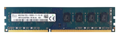 Memoria RAM 1x 8GB Hynix NON-ECC UNBUFFERED DDR3 1600MHz PC3-12800 UDIMM | HMT41GU6DFR8A-PB