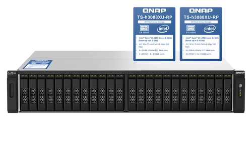 Server NAS QNAP TS-h3088XU-RP-W1270-64G 30x SSD | HDD SATA 64GB RAM