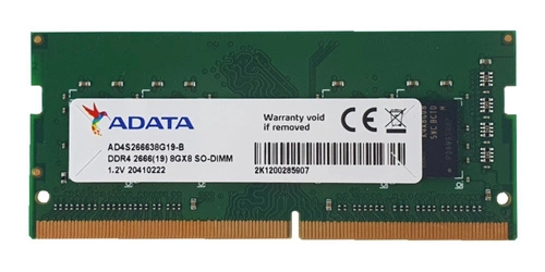 Memoria RAM 1x 8GB ADATA SO-DIMM DDR4 2666MHz PC4-21300 | AD4S266638G19-B