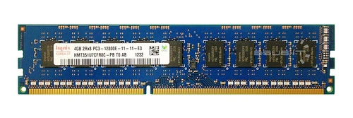Memoria RAM 1x 4GB Hynix ECC UNBUFFERED DDR3 2Rx8 1600MHz PC3-12800 UDIMM | HMT351U7CFR8C-PB