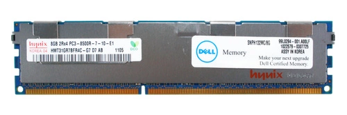 Memoria RAM 1x 8GB Hynix ECC REGISTERED DDR3 1066MHz PC3-8500 RDIMM | HMT31GR7BFR4C-G7