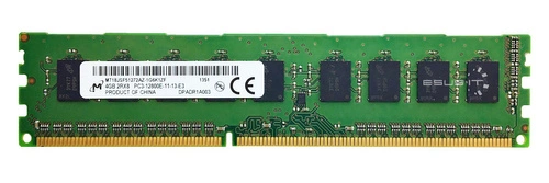Memoria RAM 1x 4GB Micron ECC UNBUFFERED DDR3 1600MHz PC3-12800 UDIMM | MT18JSF51272AZ-1G6