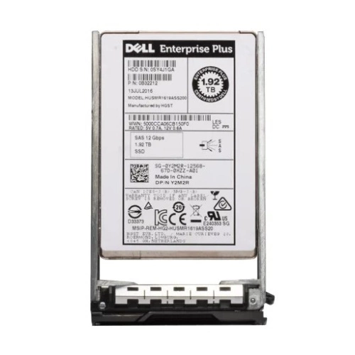 SSD DELL .92TB 2.5'' SAS 12Gb/s Y2M2R usato