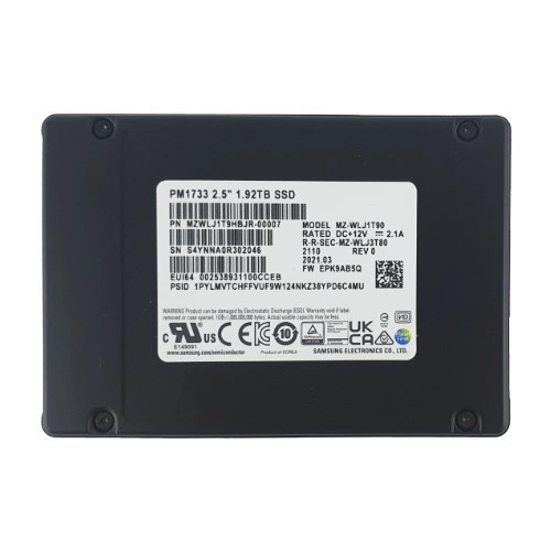 SSD disco Samsung PM1733 1920 U.2 NVMe PCIe | MZWLJ1T9HBJR