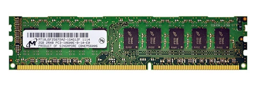 Memoria RAM 1x 2GB Micron ECC UNBUFFERED DDR3 1333MHz PC3-10600 UDIMM | MT18JSF25672AZ-1G4