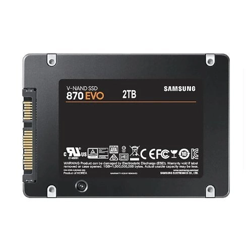 SSD disco Samsung 870 EVO 2000 2.5'' SATA 6Gb/s TLC | MZ-77E2T0B/EU