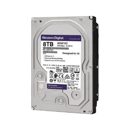 Disco rigido Western Digital PURPLE 3.5'' HDD 8TB 7200RPM SATA 6Gb/s 256MB | WD82PURZ