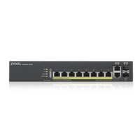 Interruttore Zyxel GS2220-10HP-EU0101F 8x 1Gb 2x RJ-45/SFP combo ports 180W PoE+