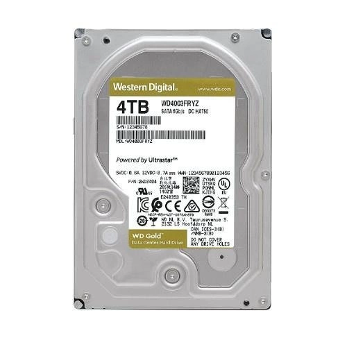 Disco rigido Western Digital GOLD 3.5'' HDD 4TB 7200RPM SATA 6Gb/s 256MB | WD4003FRYZ