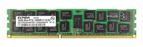 Memoria RAM 1x 16GB ELPIDA ECC REGISTERED DDR3 1866MHz PC3-14900 RDIMM | EBJ17RG4BFWD-JS-F