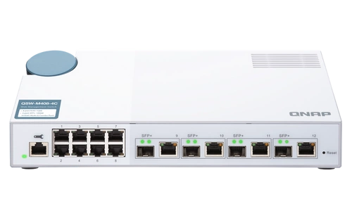 Interruttore QNAP QSW-M408-4C 8x 1Gb 4x RJ-45/SFP+