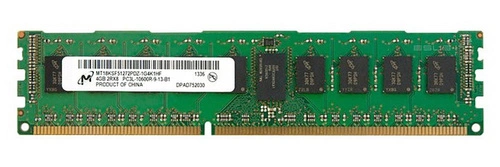 Memoria RAM 1x 4GB Micron ECC REGISTERED DDR3 1333MHz PC3-10600 RDIMM | MT18KSF51272PDZ-1G4
