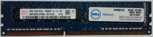 Memoria RAM 1x 2GB DELL PowerEdge & Precision Workstation DDR3 1333MHz ECC UNBUFFERED DIMM | SNPDM0KYC/2G