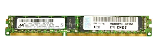 Memoria RAM 1x 2GB IBM ThinkServer & System X DDR3 1333MHz ECC REGISTERED DIMM | 44T1497