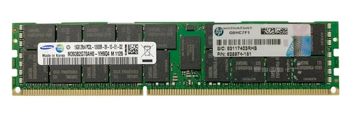 Memoria RAM 1x 16GB Samsung ECC REGISTERED DDR3 2Rx4 1333MHz PC3-10600 RDIMM | M393B2G70AH0-YH9