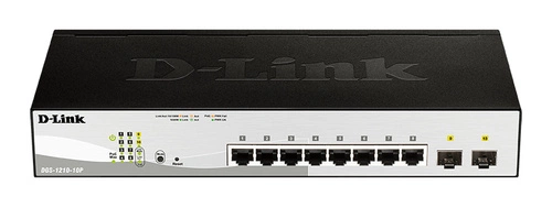 Interruttore D-Link DGS-1210-10P 8x 1Gb 2x SFP 65 W PoE+