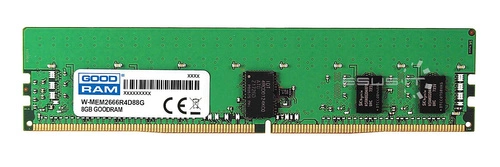 Memoria RAM 1x 8GB GoodRAM ECC REGISTERED DDR4 2Rx8 2666MHz PC4-21300 RDIMM | W-MEM2666R4D88G