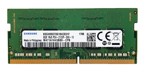 Memoria RAM 1x 8GB Samsung SO-DIMM DDR4 2133MHz PC4-17000 | M471A1K43BB0-CPB