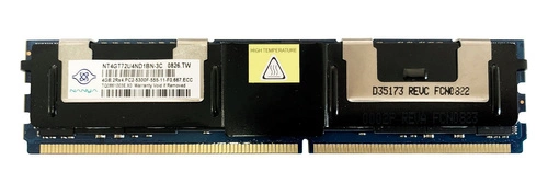 Memoria RAM 1x 4GB Nanya FULLY BUFFERED DDR2 667MHz PC2-5300 FBDIMM | NT4GT72U4ND1BN-3C