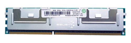 Memoria RAM 1x 8GB Ramaxel ECC REGISTERED DDR3 2Rx4 1333MHz PC3-10600 RDIMM | RMS6031EC64FAF