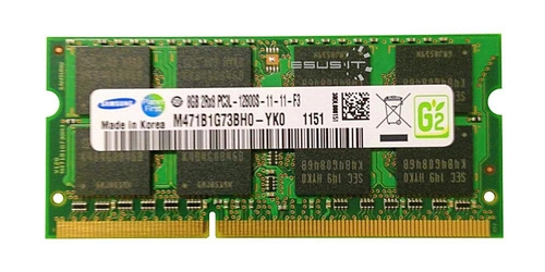 Memoria RAM 1x 8GB Samsung SO-DIMM DDR3 1600MHz PC3-12800 | M471B1G73BH0-YK0