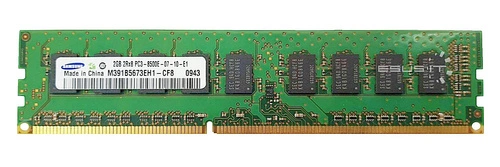 Memoria RAM 1x 2GB Samsung ECC UNBUFFERED DDR3 2Rx8 1066MHz PC3-8500 UDIMM | M391B5673EH1-CF8