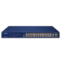 Interruttore Planet FGSW-2624HPS4 24x 100Mb 2x RJ-45/SFP 370 W PoE+