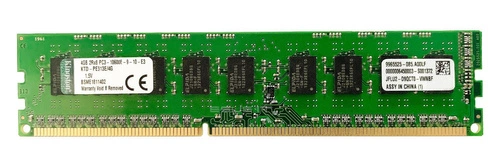 Memoria RAM 1x 4GB Kingston ECC UNBUFFERED DDR3 1333MHz PC3-10600 UDIMM | KTD-PE313E/4G