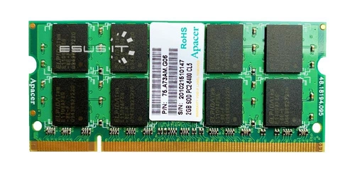 Memoria RAM 1x 2GB Apacer SO-DIMM DDR2 800MHz PC2-6400 | 75.A73AM.G06