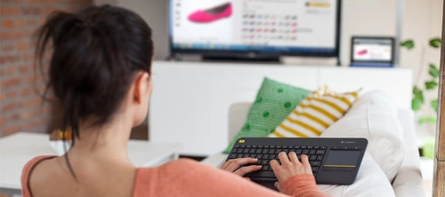 Tastiera Senza fili Logitech K400 Plus Tv QWERTZ