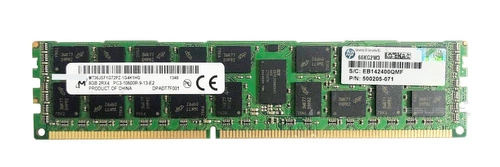 Memoria RAM 1x 8GB Micron ECC REGISTERED DDR3 1333MHz PC3-10600 RDIMM | MT36JSZF1G72PZ-1G4