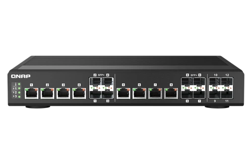 Interruttore QNAP QSW-IM1200-8C 1x 1Gb 4x SFP+ 8x RJ-45/SFP+