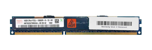 Memoria RAM 1x 16GB Hynix ECC REGISTERED DDR3 1333MHz PC3-10600 RDIMM | HMT82GV7MMR4A-H9