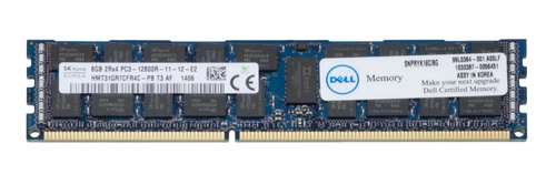 Memoria RAM 1x 8GB DELL PowerEdge & Precision Workstation DDR3 1600MHz ECC REGISTERED DIMM | SNPRYK18C/8G