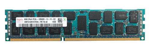 Memoria RAM 1x 8GB Hynix ECC REGISTERED DDR3 1600MHz PC3-12800 RDIMM | HMT31GR7CFR4A-PB