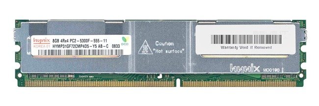 Memoria RAM 1x 8GB Hynix FULLY BUFFERED DDR2 667MHz PC2-5300 FBDIMM | HYMP31GF72CMP4D5-Y5